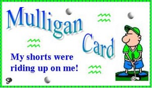 Golf Mulligan card